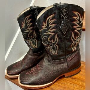 J.B. Dillon Men’s Lawrence Square Toe Ostrich Boots